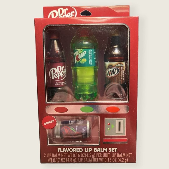 Dr Pepper Makeup Dr Pepper Flavor Lip Balm Set 4 Lip Balms Dr